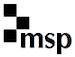 Logo of MSP (Mathematical Sciences Publishers)